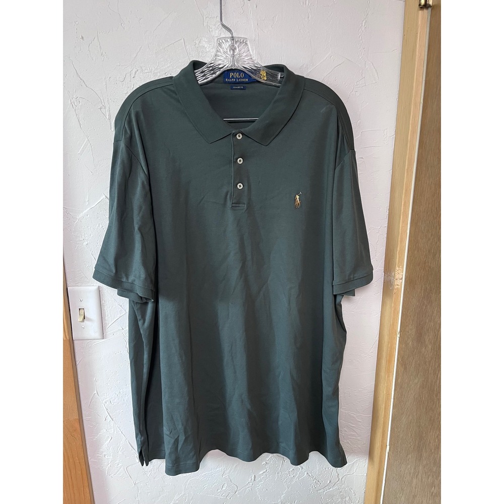 Polo Ralph Lauren Mens XXL Classic Fit Forest Green Short Sleeve Cotton Polo